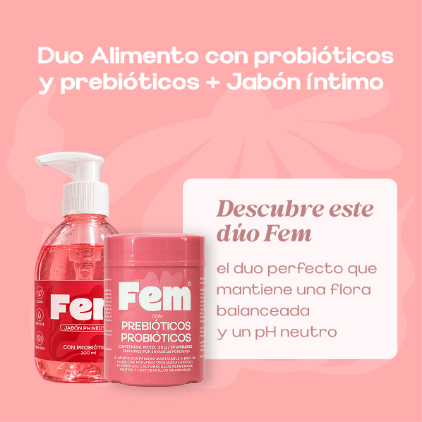 Combo alimento con probióticos + Jabón íntimo — información del combo
