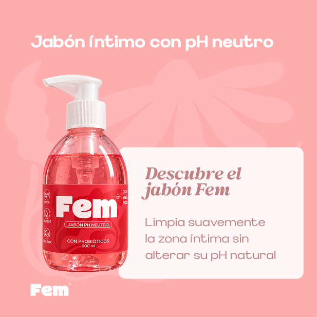 Jabón íntimo pH neutro — limpieza suave y pH natural