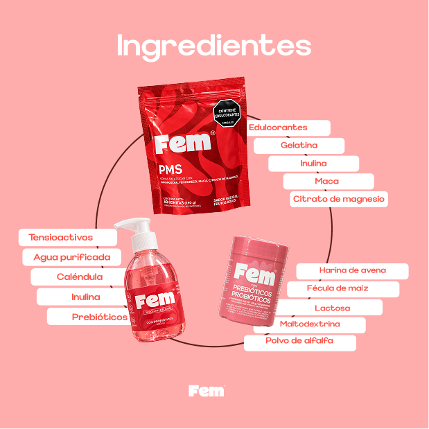 Combo Probiótico + Gomas + Jabón — ingredientes